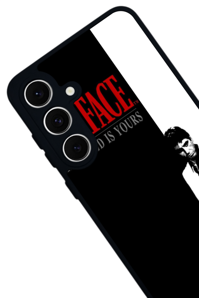Samsung Galaxy S24 FE Uyumlu Scarface Tasarımlı Glossy Premium Kılıf