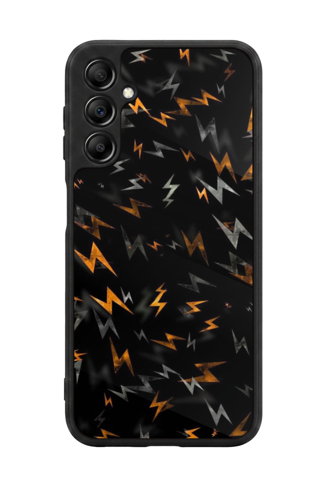 Samsung Galaxy A14 Uyumlu Simsek Tasarımlı Glossy Premium Kılıf