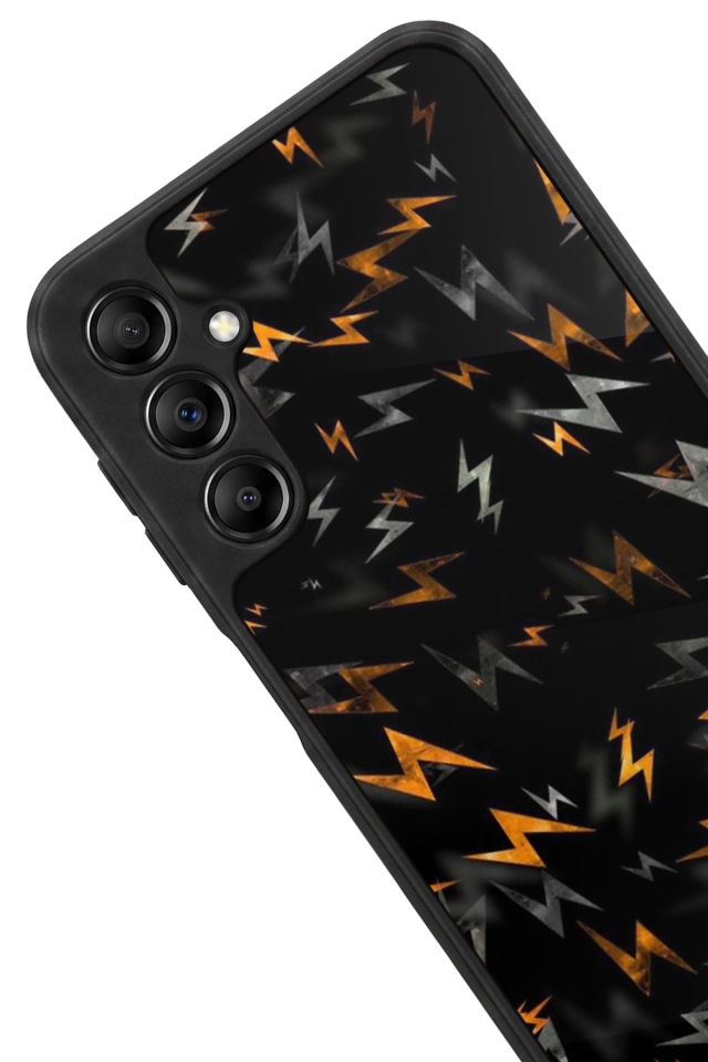 Samsung Galaxy A14 Uyumlu Simsek Tasarımlı Glossy Premium Kılıf