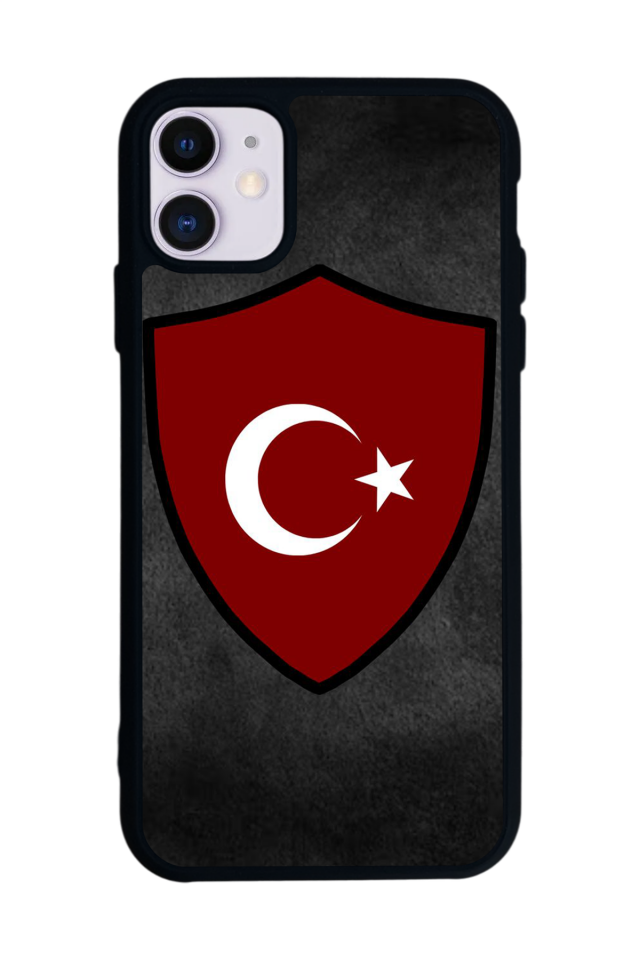 iPhone 11 Uyumlu Türk Bayragi Tasarımlı Glossy Premium Kılıf