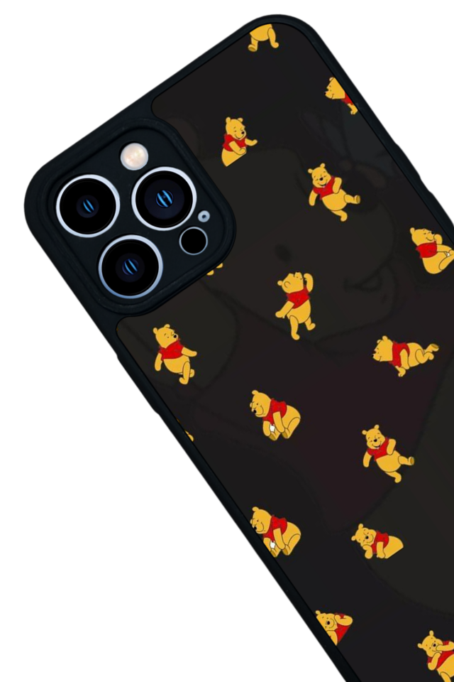 iPhone 12 Pro Max Uyumlu Winnie Tasarımlı Glossy Premium Kılıf