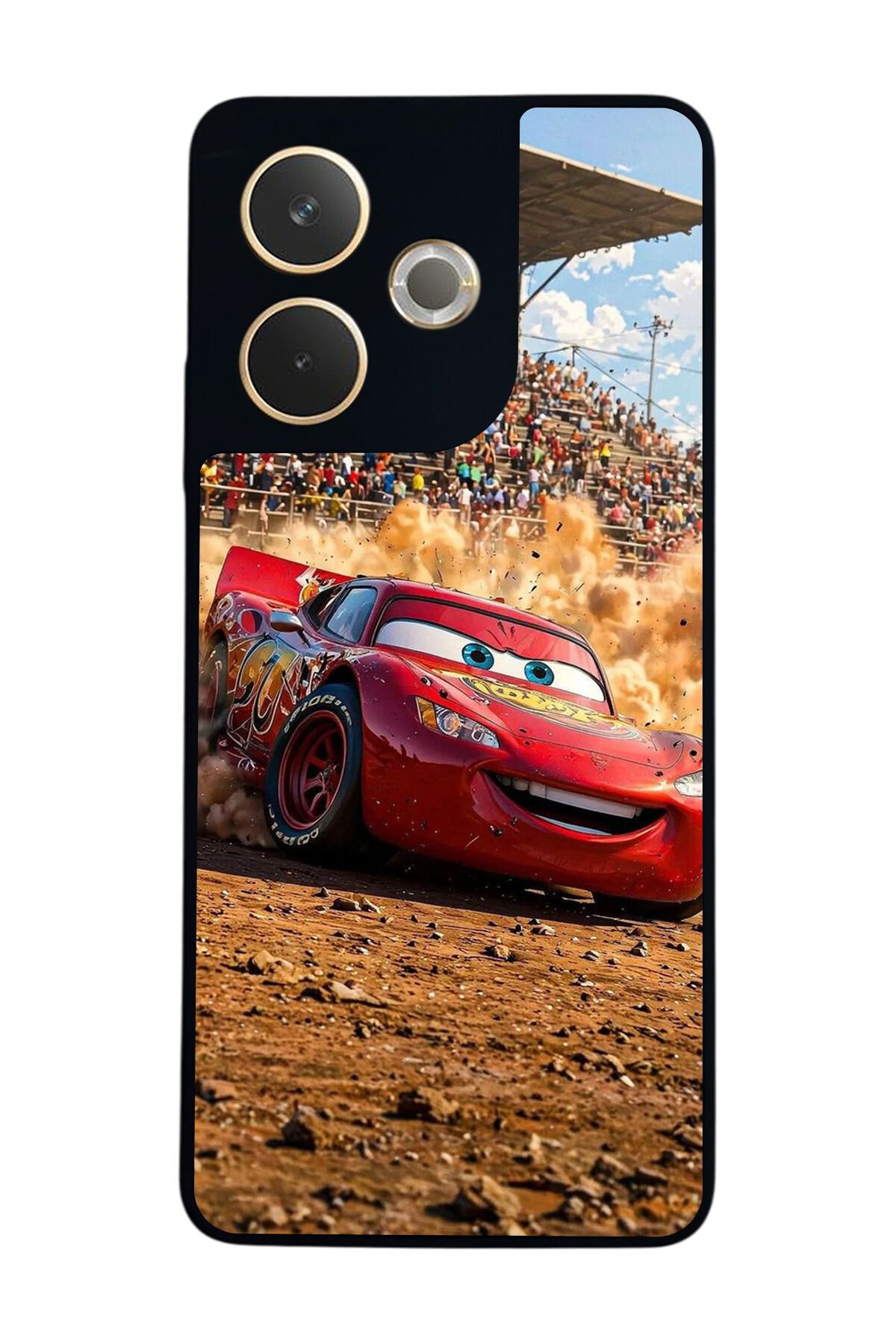 Oppo A5 Pro Uyumlu Şimsek McQueen Tasarımlı Glossy Premium Kılıf