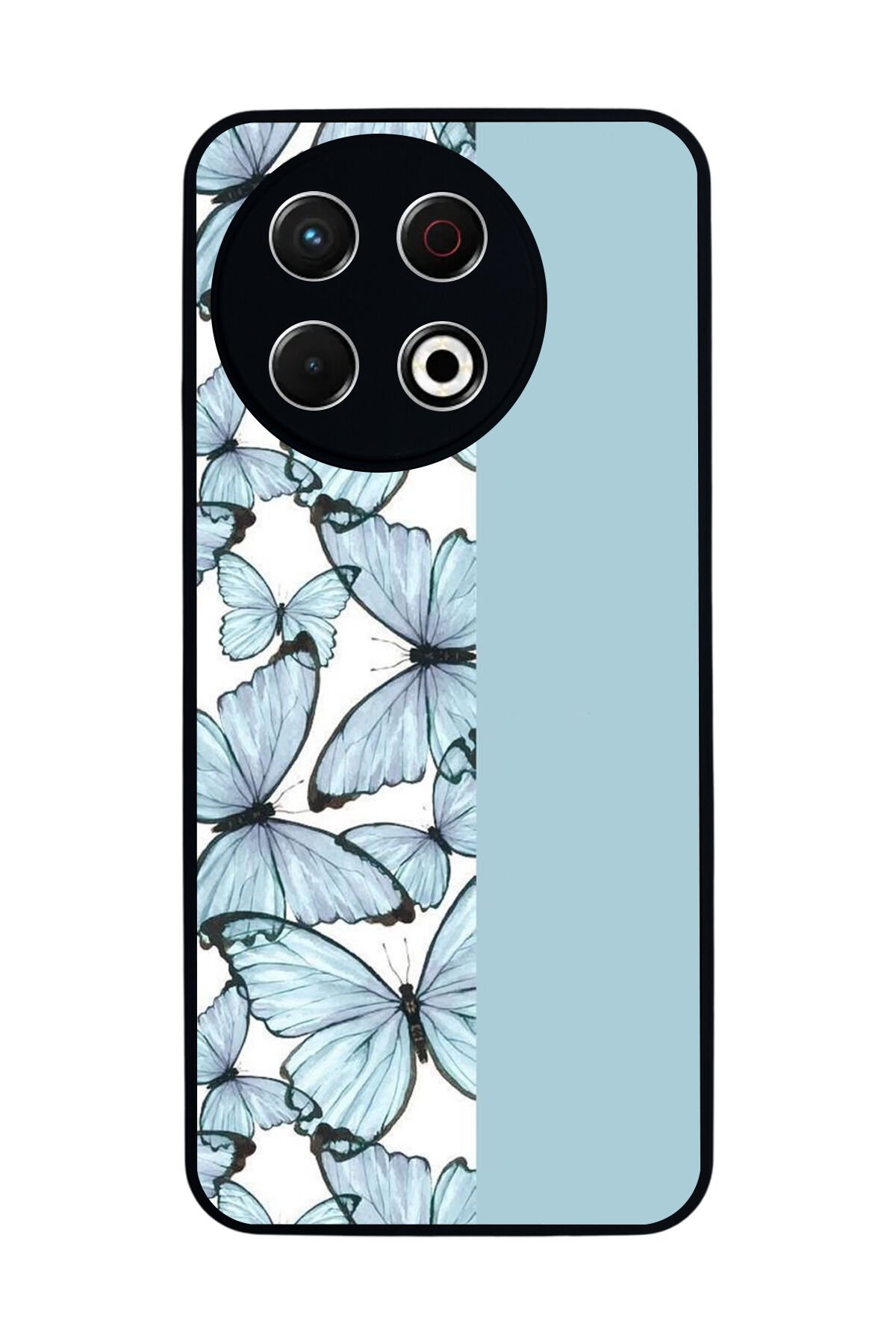 Tecno Spark 30 Pro Uyumlu Kelebek Tasarımlı Glossy Premium Kılıf