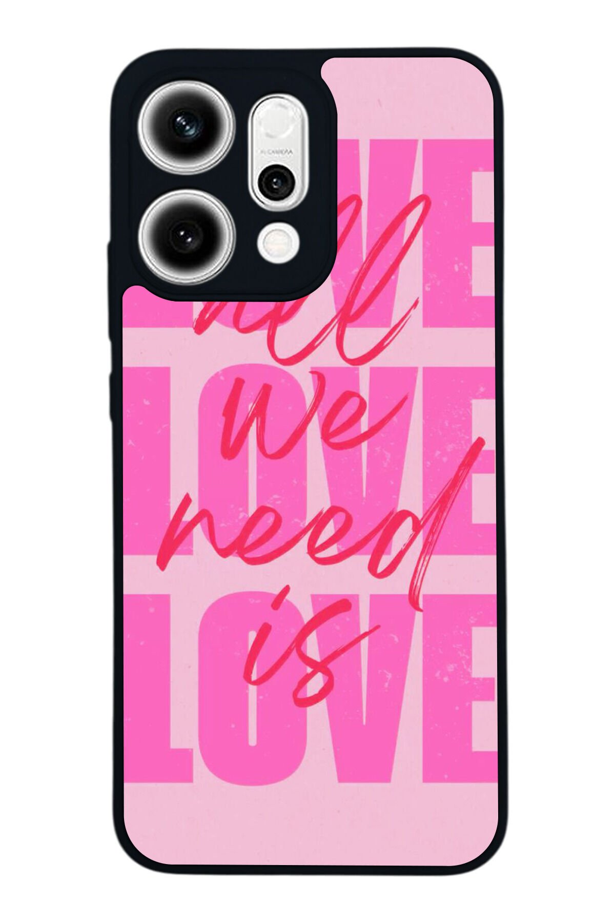 Oppo Reno 14 Uyumlu Love Tasarımlı Glossy Premium Kılıf