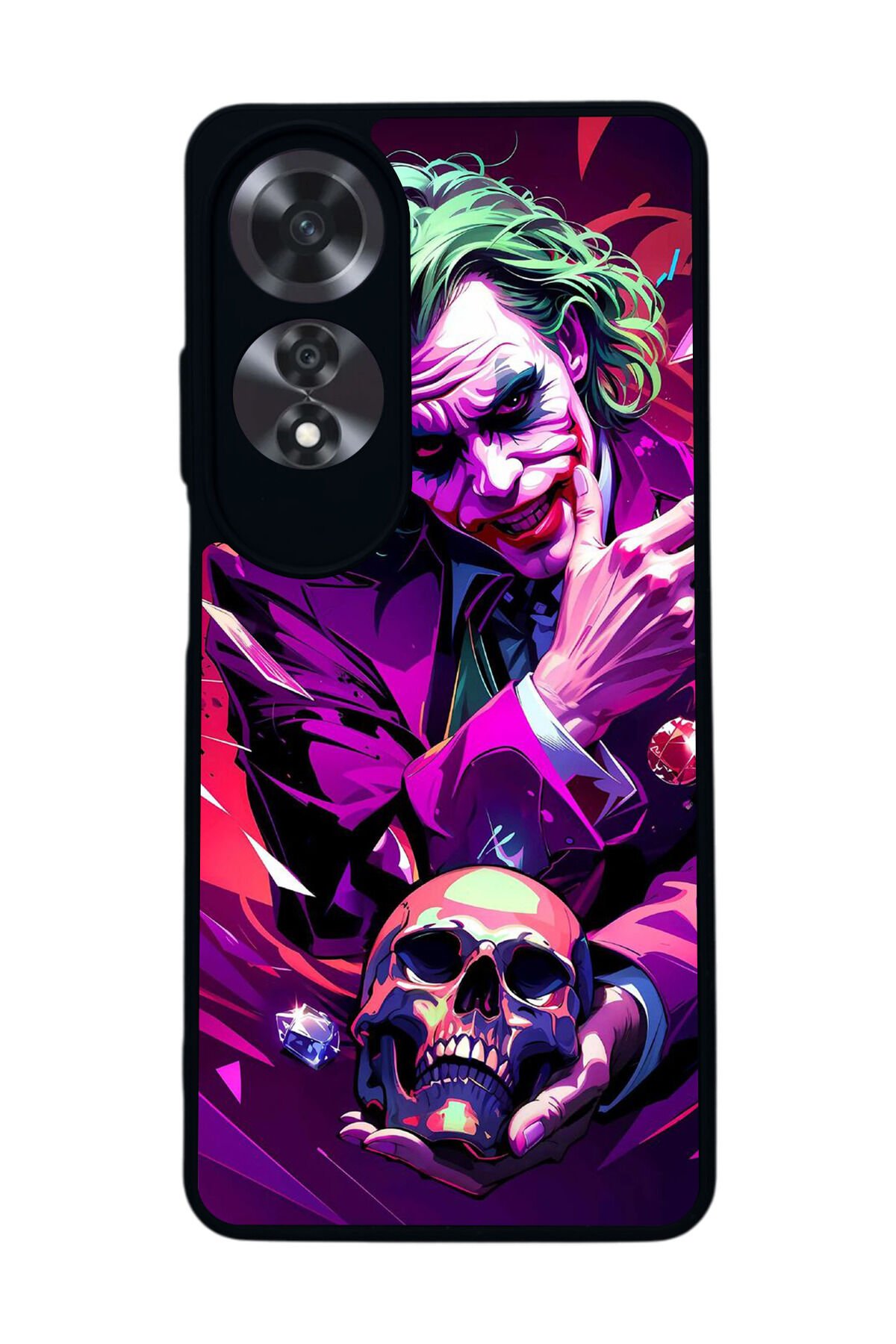 Oppo A60 Mat Siyah uyumlu Kılıf – Yumuşak Silikon, Koruyucu, Şok Emici Kapak