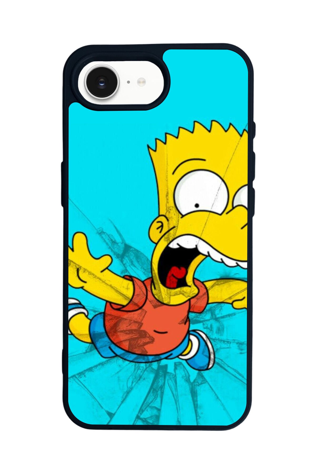 iPhone 16E Uyumlu The Simpsons Tasarımlı Glossy Premium Kılıf