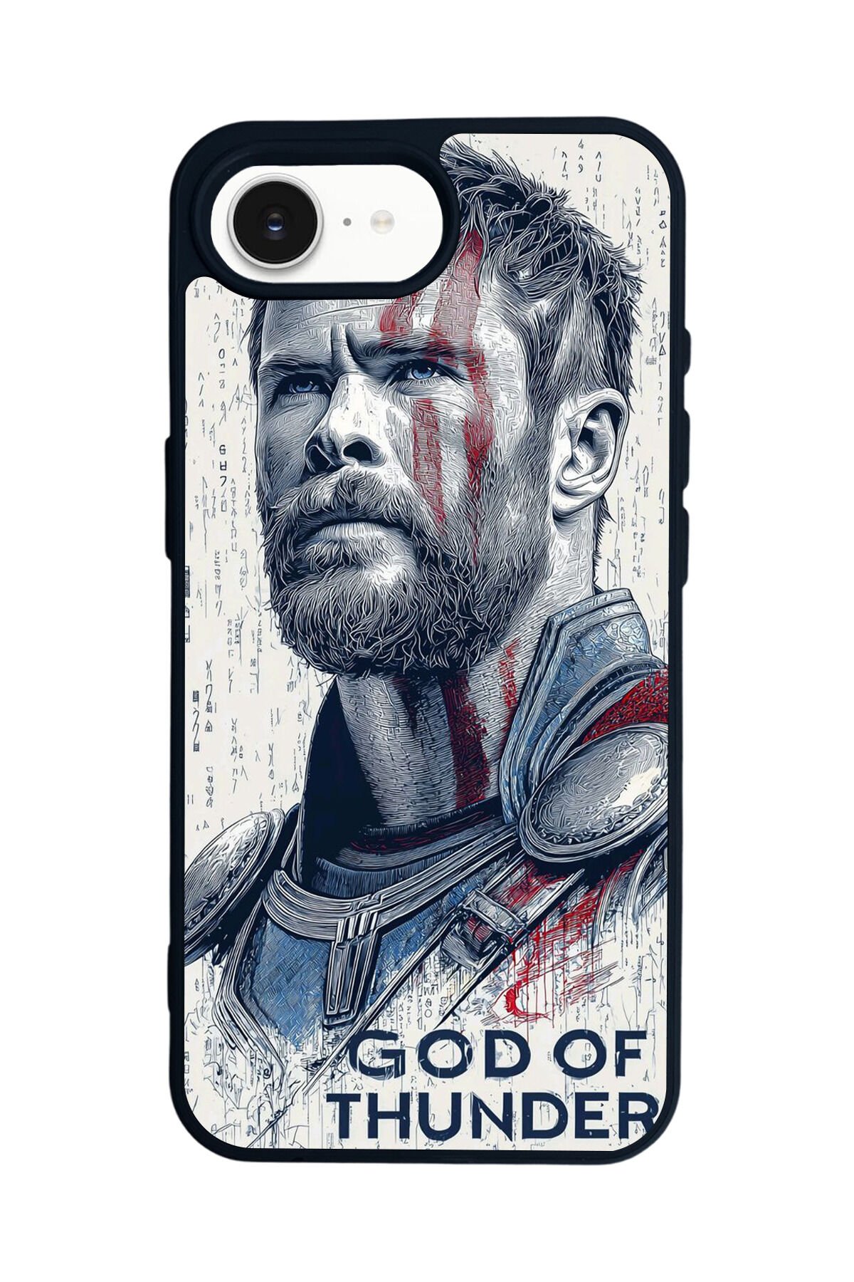 iPhone 16E Uyumlu Thor Tasarımlı Glossy Premium Kılıf