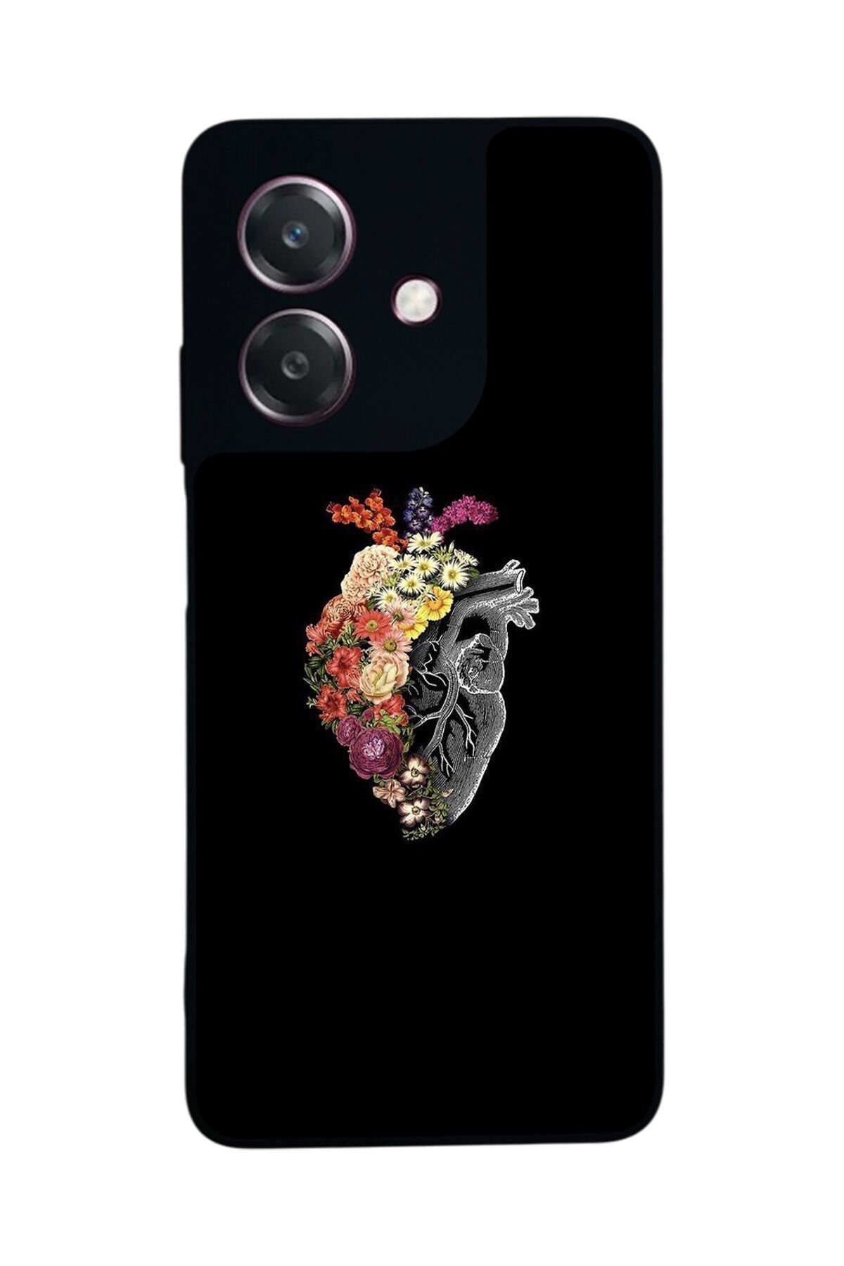 Oppo A3 5G Uyumlu Kalp Love Tasarımlı Glossy Premium Kılıf