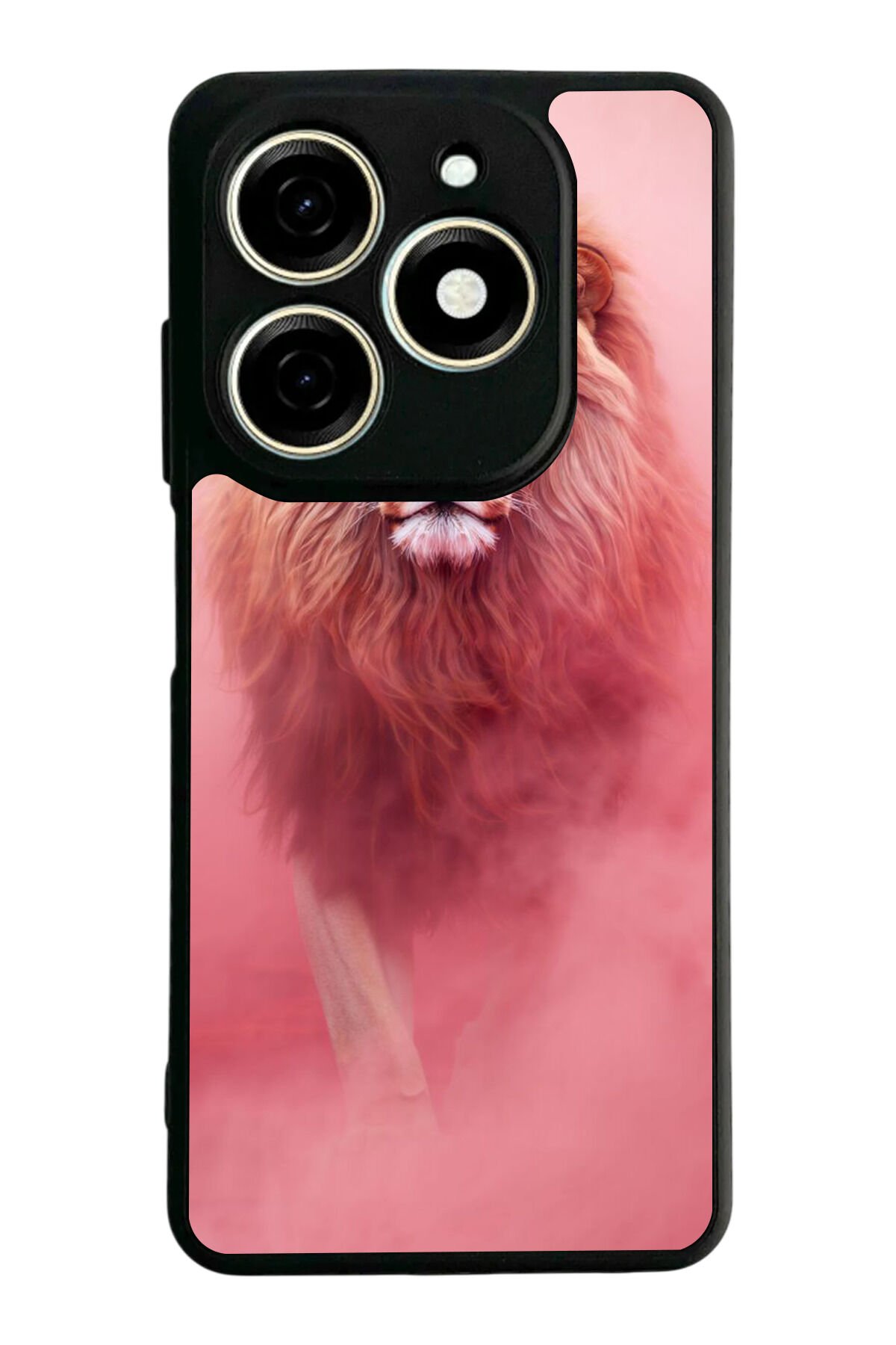 Infınıx Smart 8 Pro Uyumlu Aslan Tasarımlı Glossy Premium Kılıf
