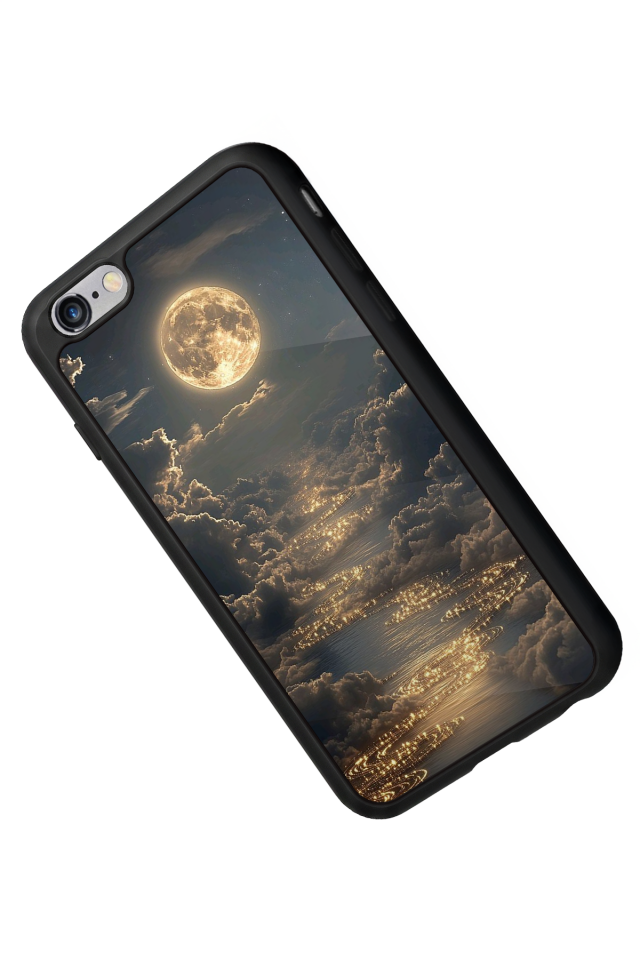 iPhone 6 Plus Uyumlu Ay Tasarımlı Glossy Premium Kılıf