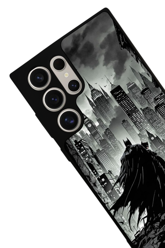 Samsung Galaxy S22 Ultra Uyumlu Batman Tasarımlı Glossy Premium Kılıf