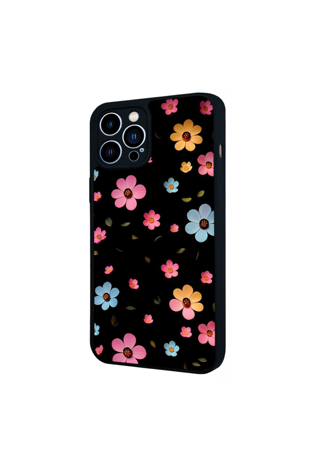 iPhone 13 Pro Max Uyumlu Cicek Tasarımlı Glossy Premium Kılıf