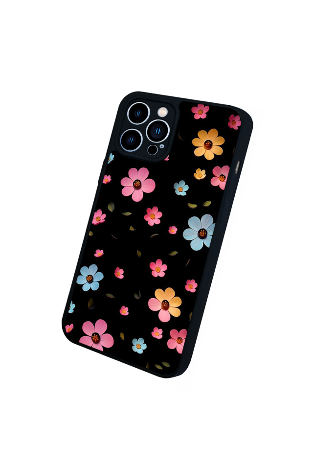 iPhone 13 Pro Max Uyumlu Cicek Tasarımlı Glossy Premium Kılıf