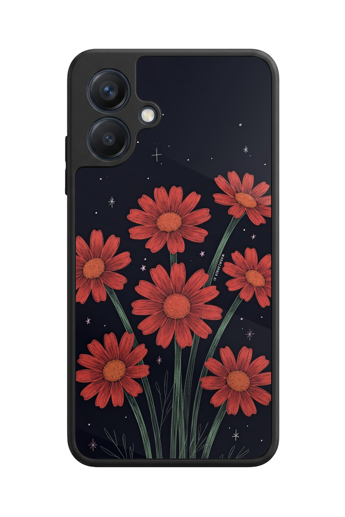 Samsung Galaxy A07 Uyumlu Floral Tasarımlı Glossy Premium Kılıf