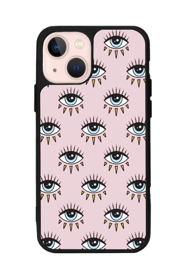 iPhone 13 Mini Uyumlu Göz Tasarımlı Glossy Premium Kılıf