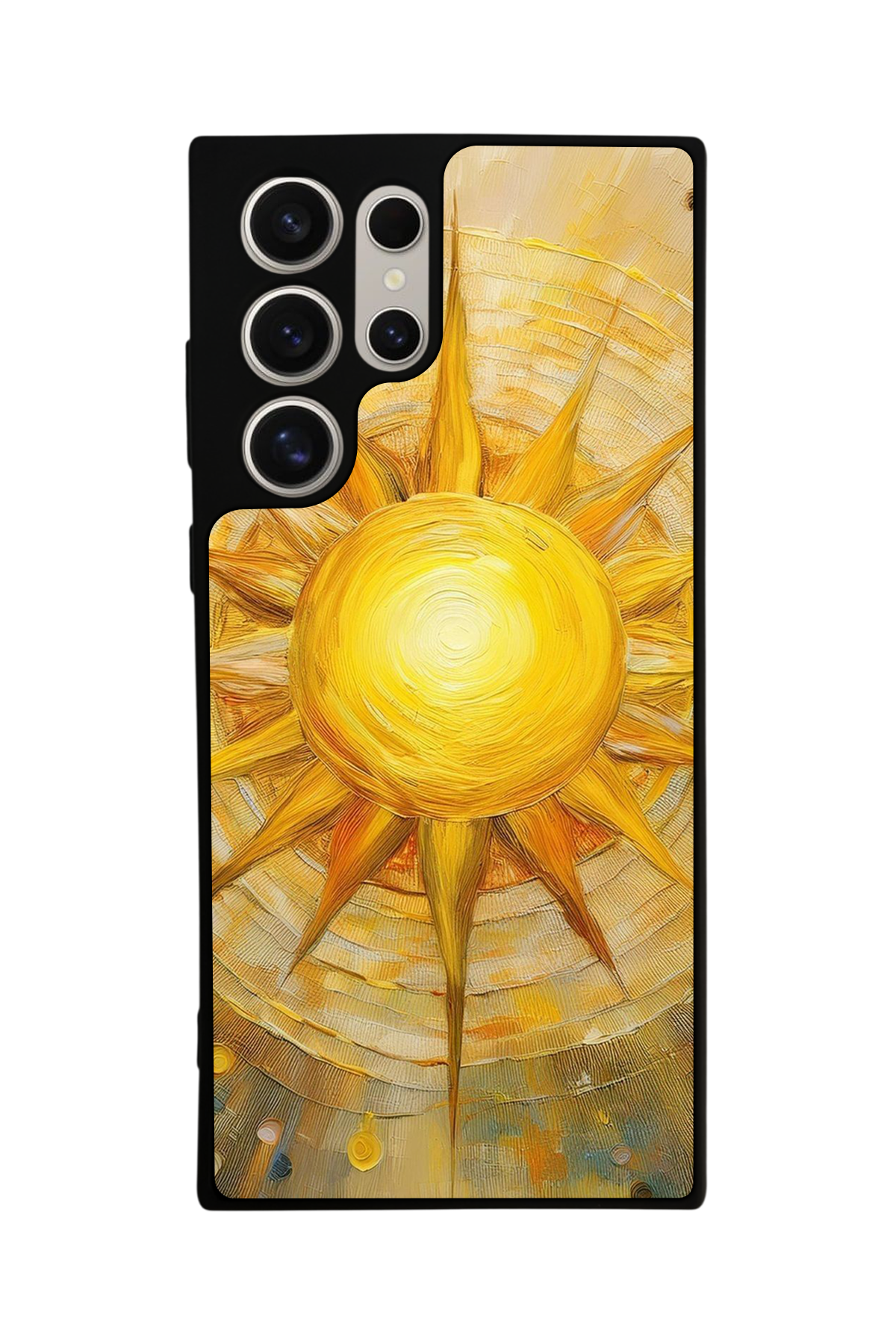Samsung Galaxy S23 Ultra Uyumlu Güneş Tasarımlı Glossy Premium Kılıf