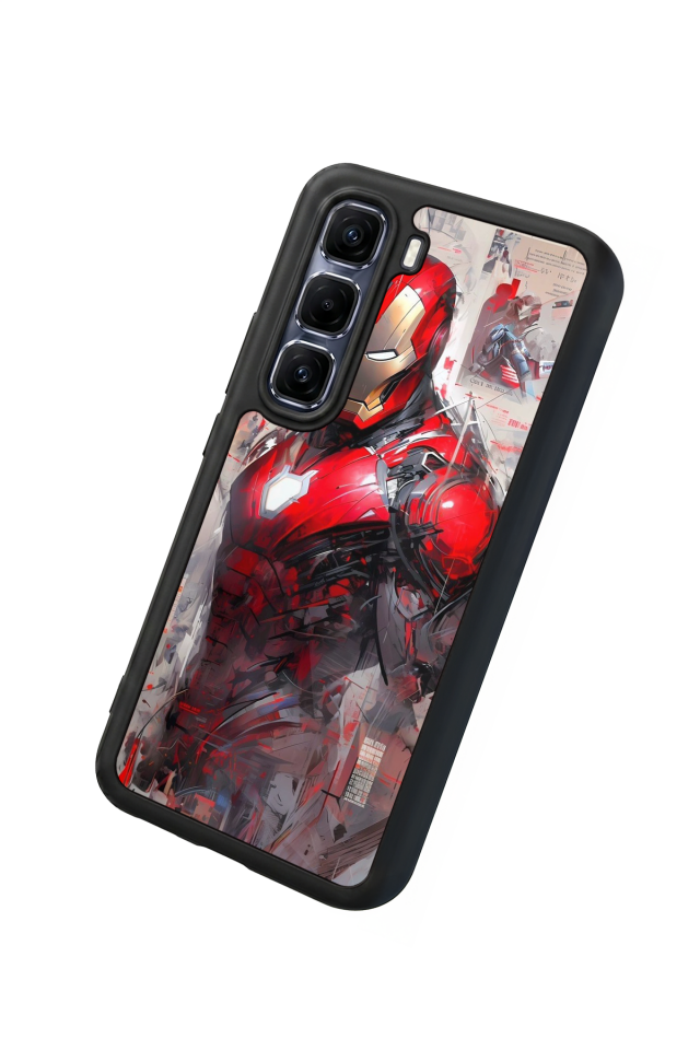 Infinix Hot 60 Pro Plus Uyumlu Iron Man ( Demir Adam ) Tasarımlı Glossy Premium Kılıf