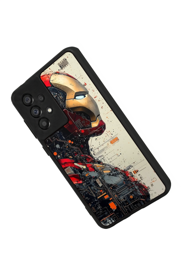 Samsung Galaxy A73 Uyumlu  Iron Man ( Demir Adam ) Tasarımlı Glossy Premium Kılıf