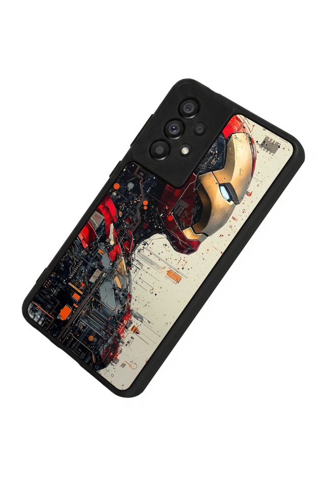 Samsung Galaxy A73 Uyumlu  Iron Man ( Demir Adam ) Tasarımlı Glossy Premium Kılıf