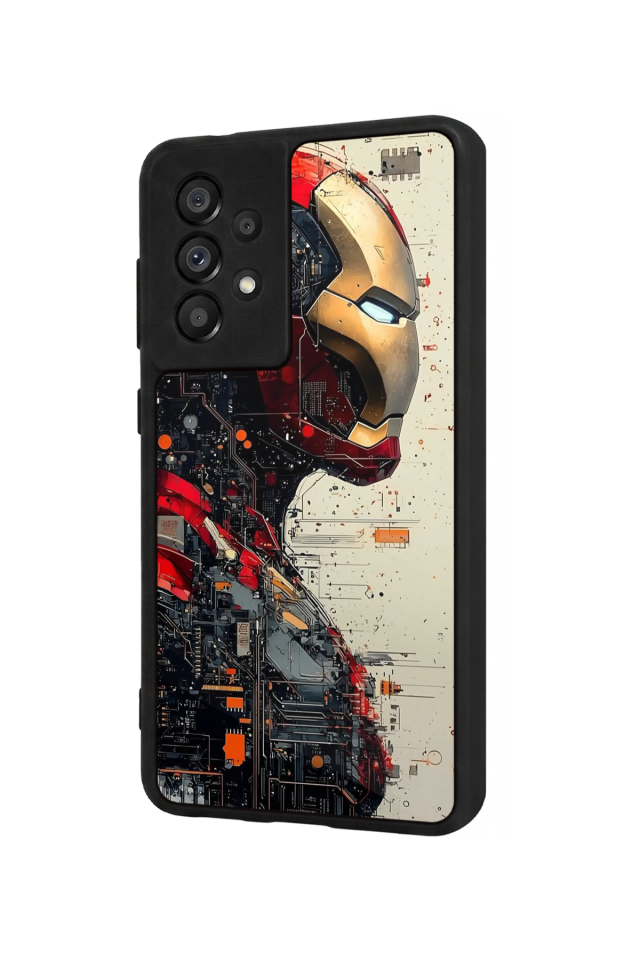 Samsung Galaxy A73 Uyumlu  Iron Man ( Demir Adam ) Tasarımlı Glossy Premium Kılıf
