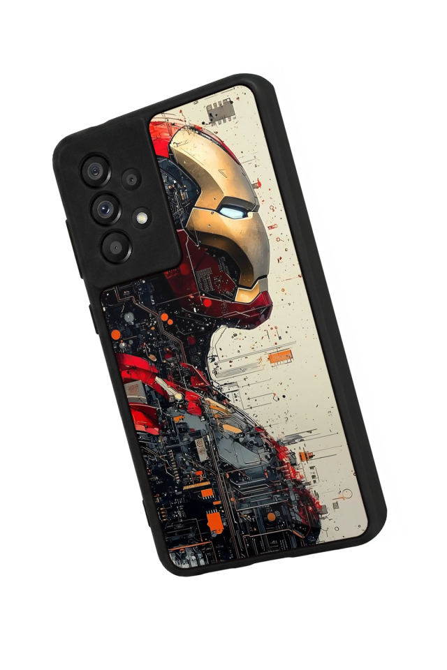 Samsung Galaxy A73 Uyumlu  Iron Man ( Demir Adam ) Tasarımlı Glossy Premium Kılıf