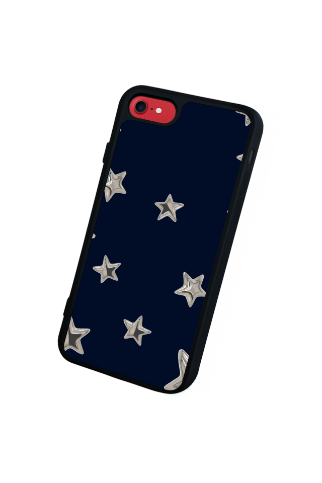 iPhone 7 Uyumlu Retro Yildizlar Tasarımlı Glossy Premium Kılıf