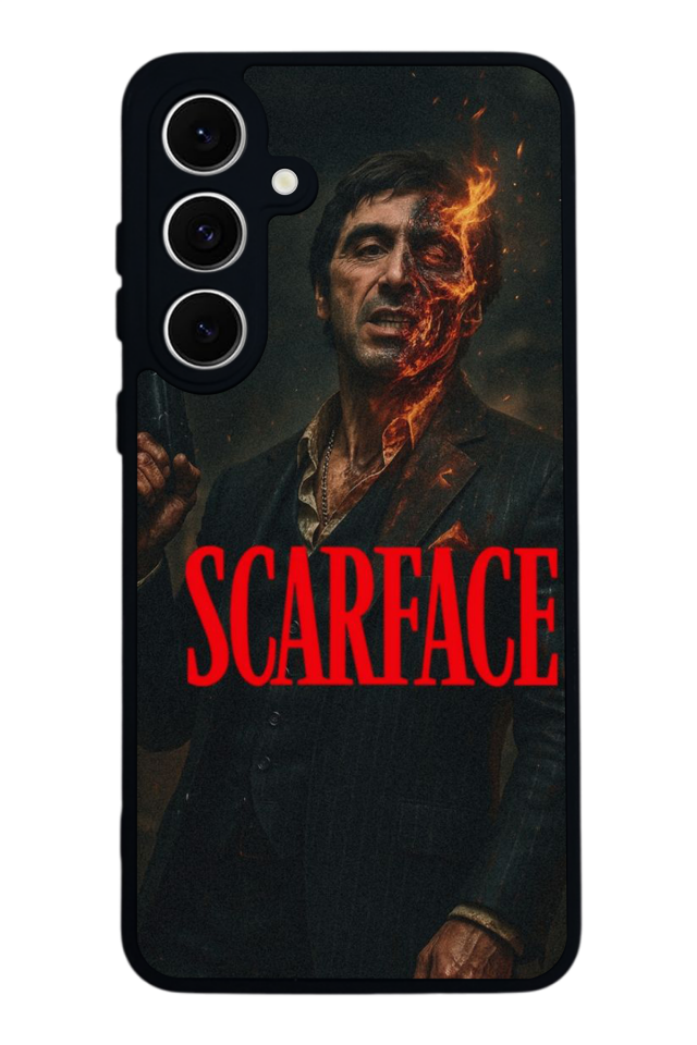 Samsung Galaxy S24 FE Uyumlu Scarface Tasarımlı Glossy Premium Kılıf