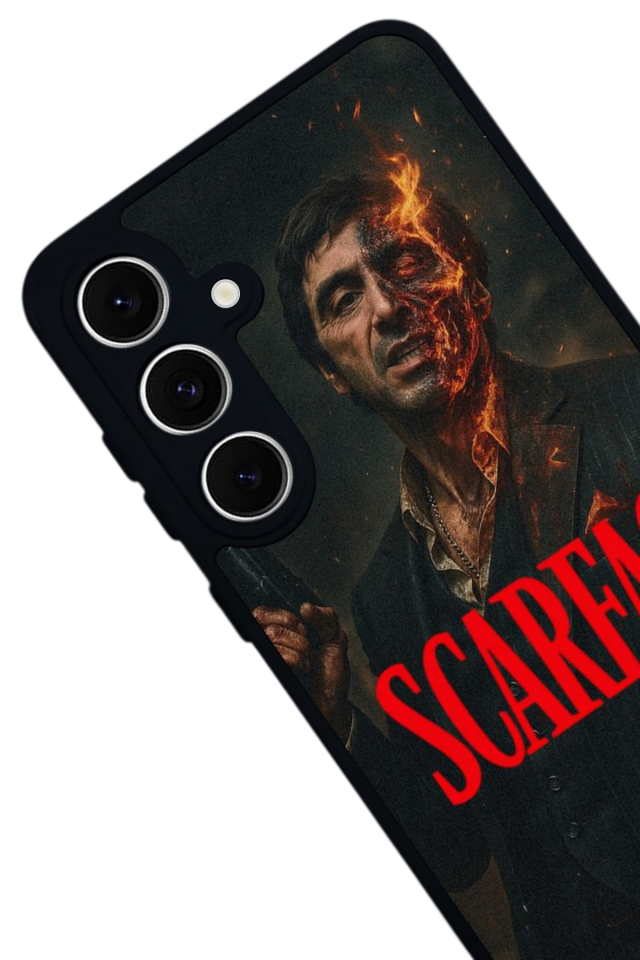 Samsung Galaxy S24 FE Uyumlu Scarface Tasarımlı Glossy Premium Kılıf