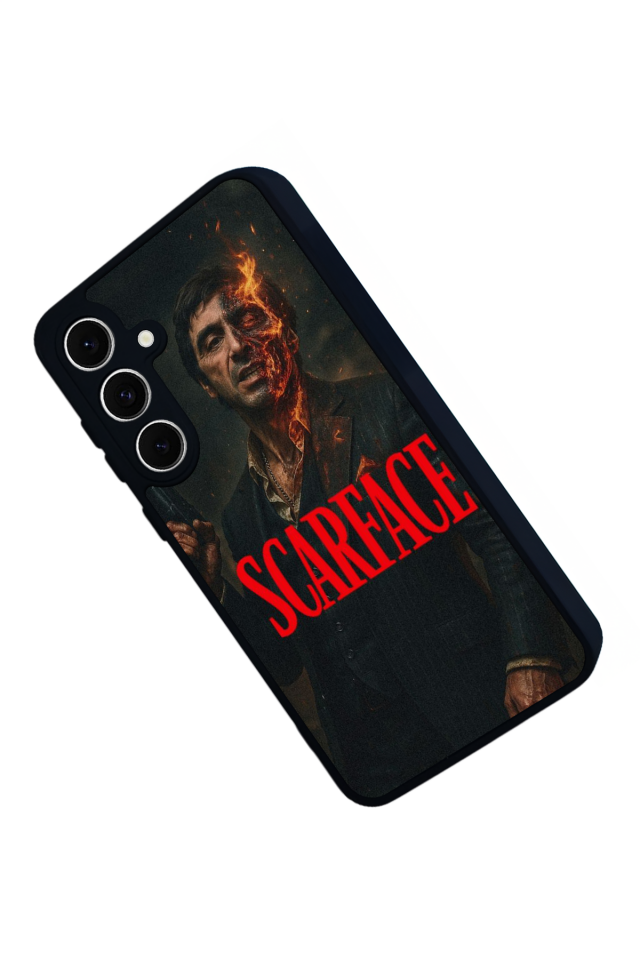 Samsung Galaxy S24 FE Uyumlu Scarface Tasarımlı Glossy Premium Kılıf