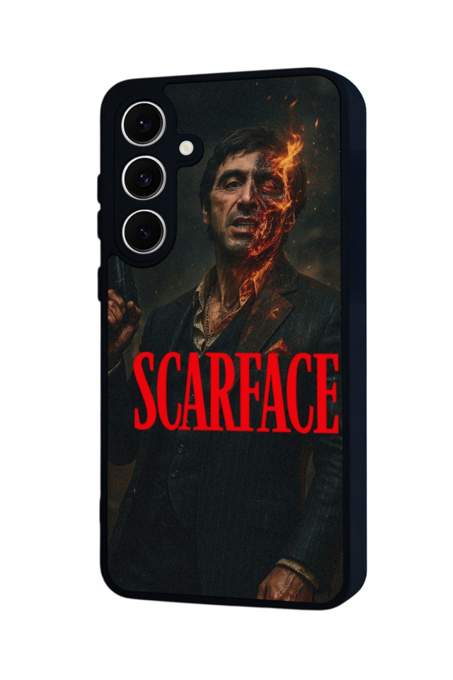 Samsung Galaxy S24 FE Uyumlu Scarface Tasarımlı Glossy Premium Kılıf