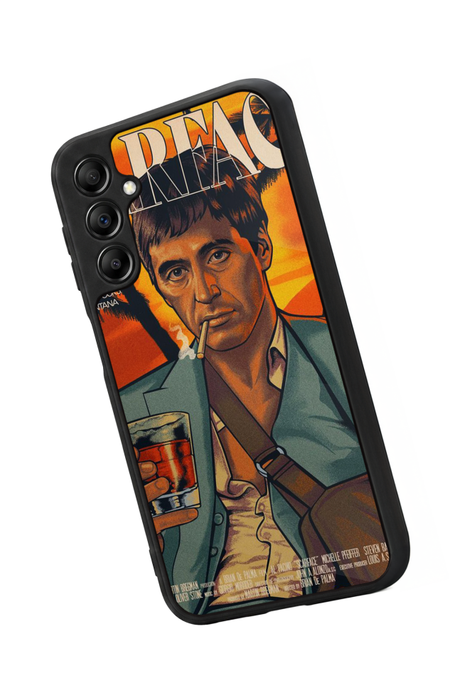Samsung Galaxy A14 Uyumlu Scarface Tasarımlı Glossy Premium Kılıf