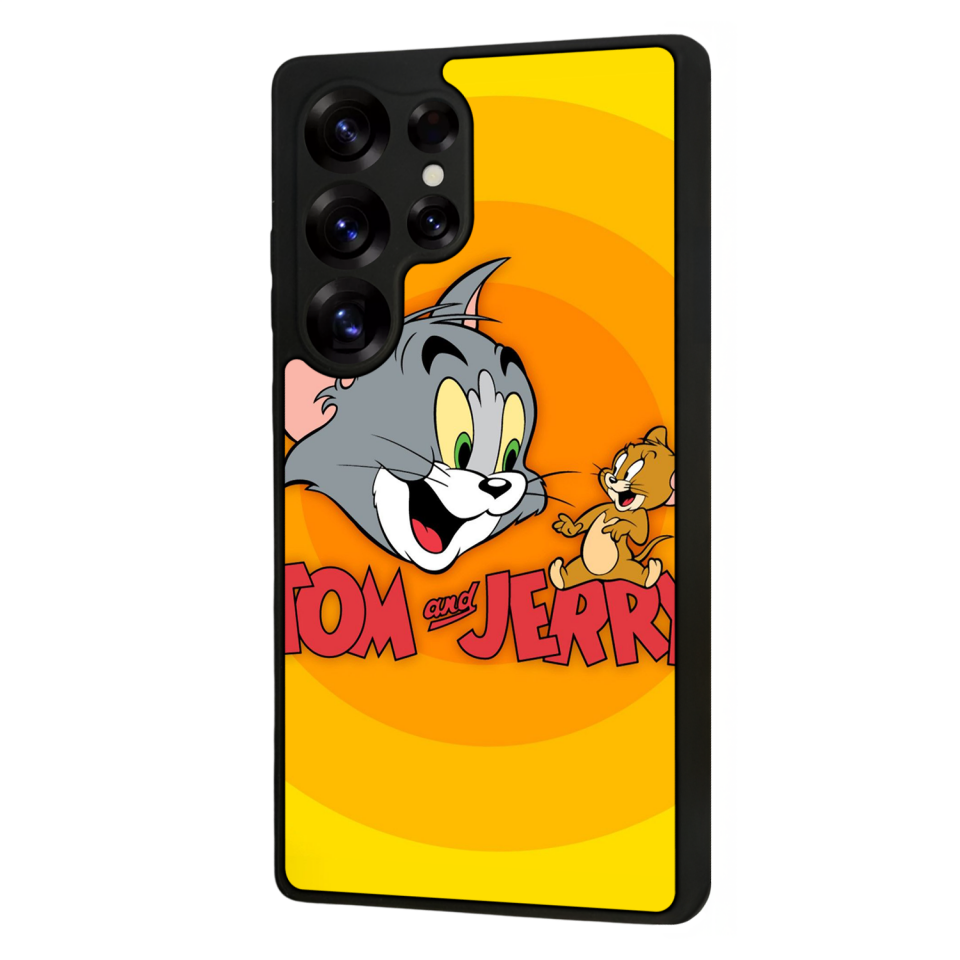 Samsung Galaxy S25 Ultra Uyumlu Tom And Jerry Tasarımlı Glossy Premium Kılıf
