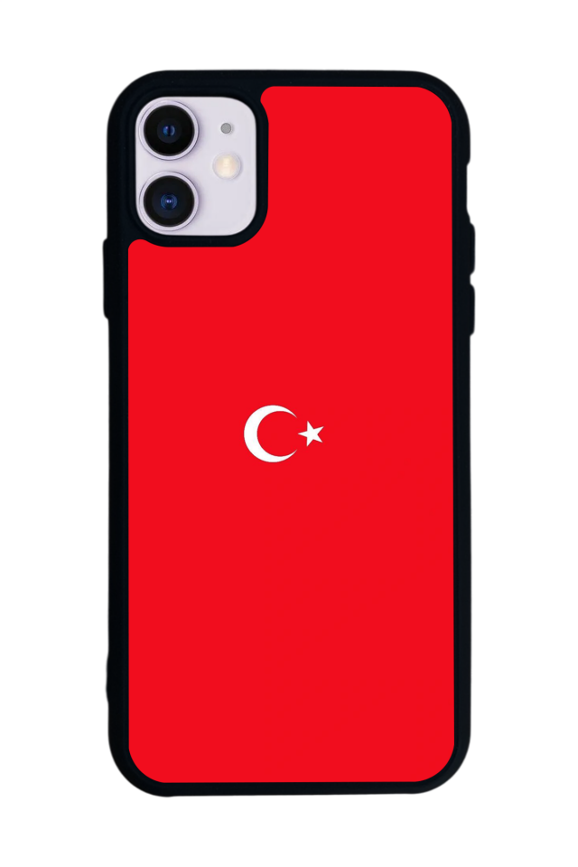 iPhone 11 Uyumlu Türk Bayragi Tasarımlı Glossy Premium Kılıf