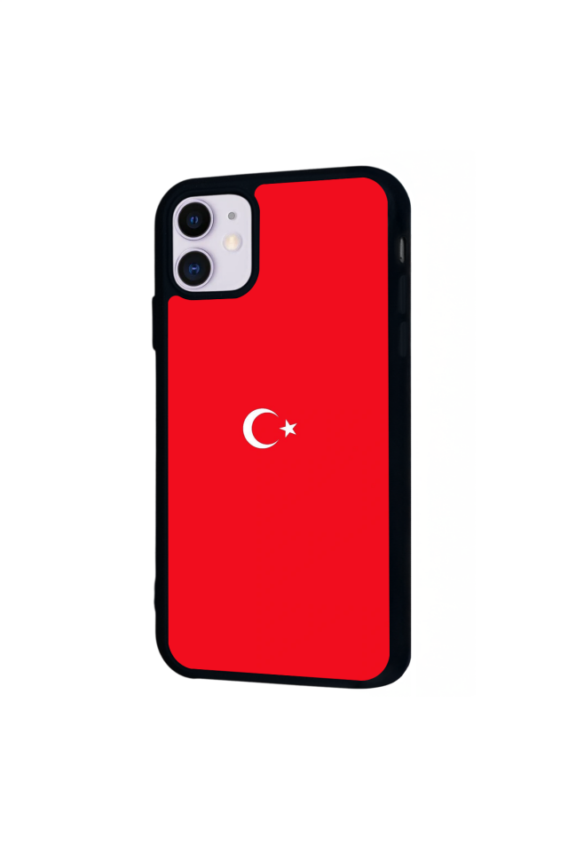 iPhone 11 Uyumlu Türk Bayragi Tasarımlı Glossy Premium Kılıf