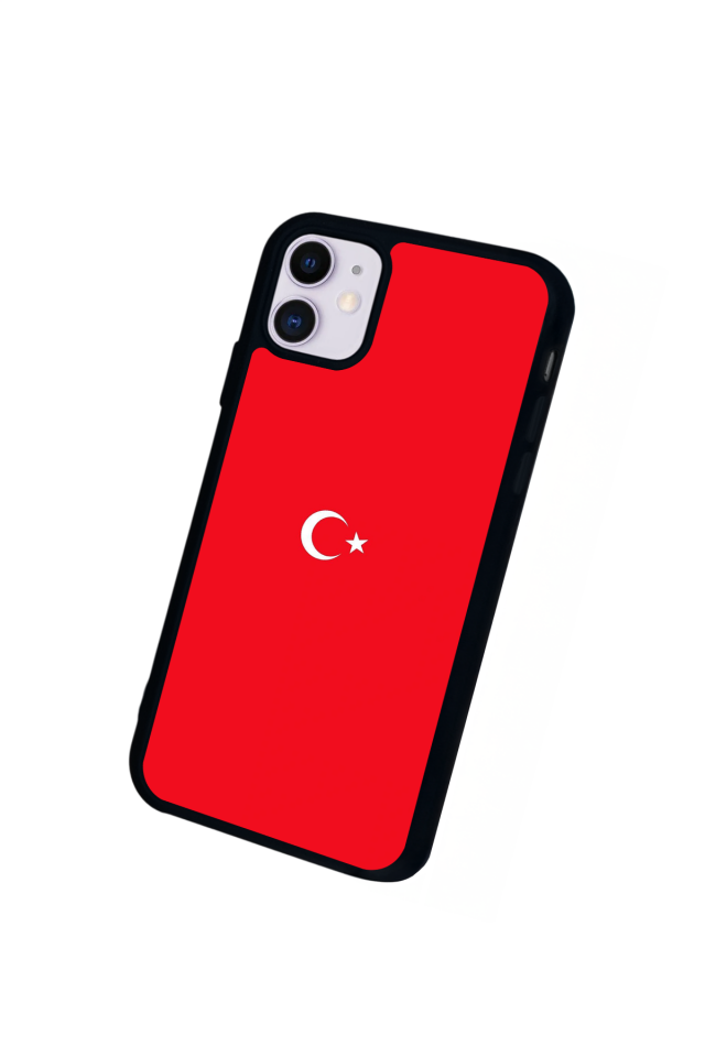 iPhone 11 Uyumlu Türk Bayragi Tasarımlı Glossy Premium Kılıf