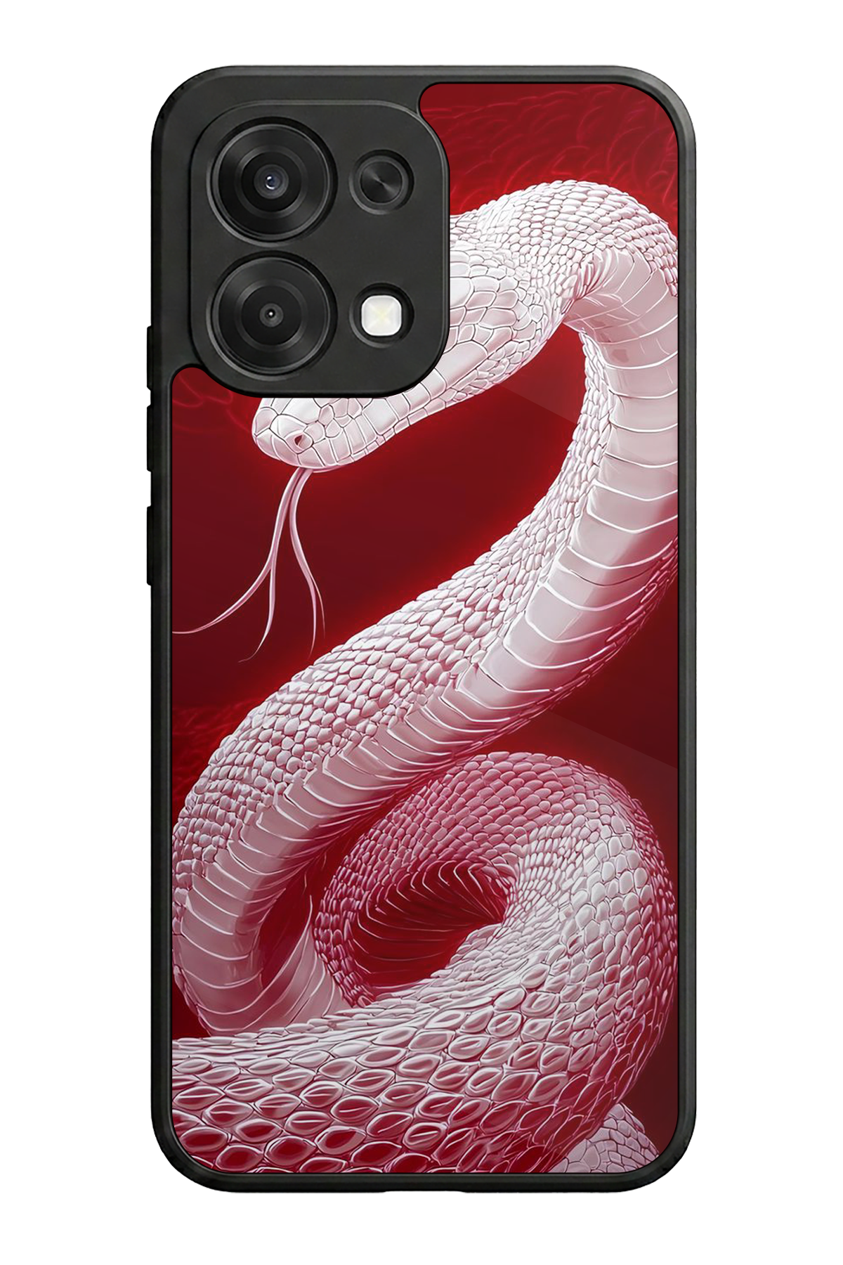 Oppo A6 Pro Uyumlu Yılan Tasarımlı Glossy Premium Kılıf