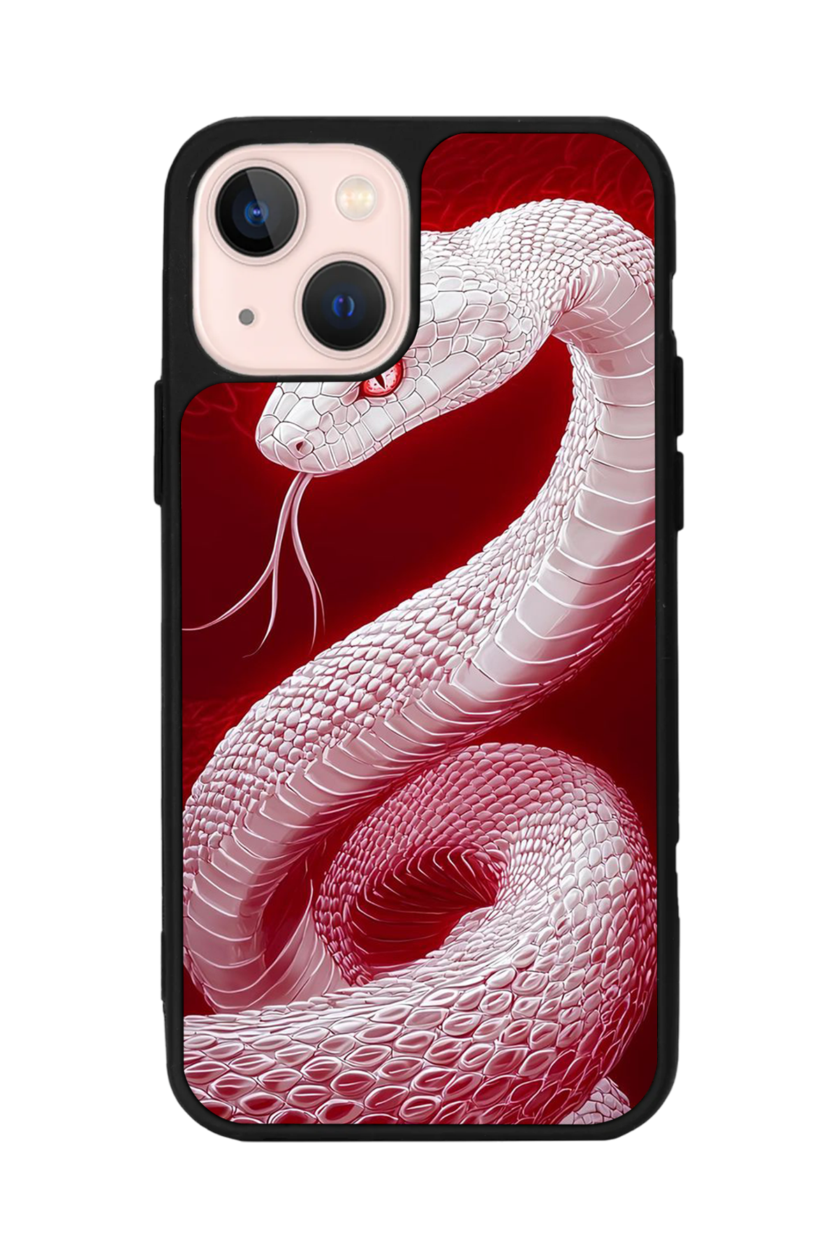iPhone 13 Mini Uyumlu Yılan Tasarımlı Glossy Premium Kılıf