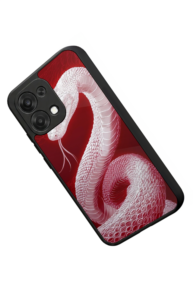 Oppo A6 Pro Uyumlu Yılan Tasarımlı Glossy Premium Kılıf