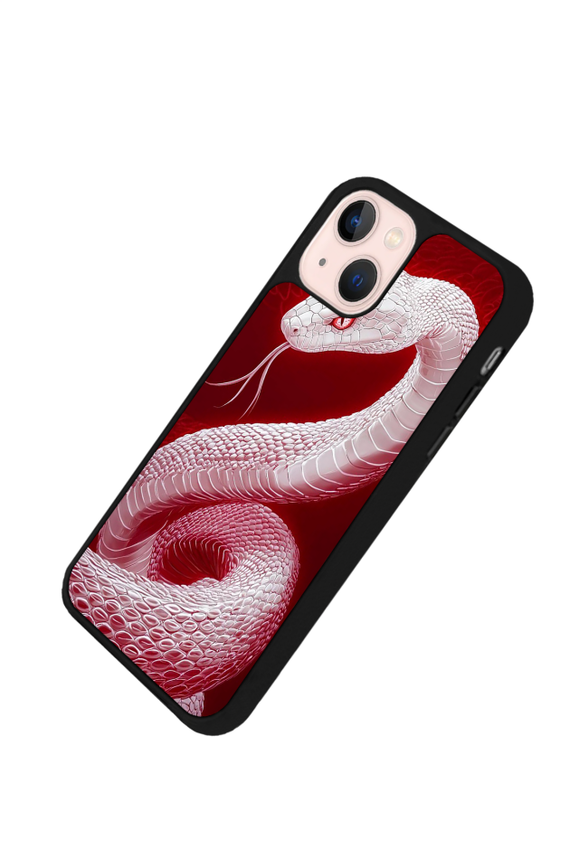 iPhone 13 Mini Uyumlu Yılan Tasarımlı Glossy Premium Kılıf