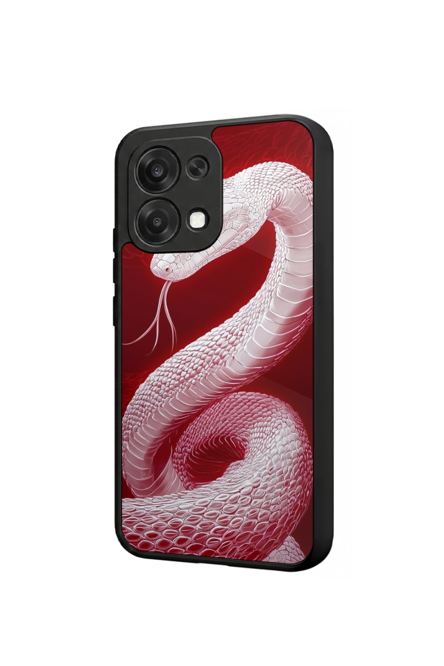 Oppo A6 Pro Uyumlu Yılan Tasarımlı Glossy Premium Kılıf