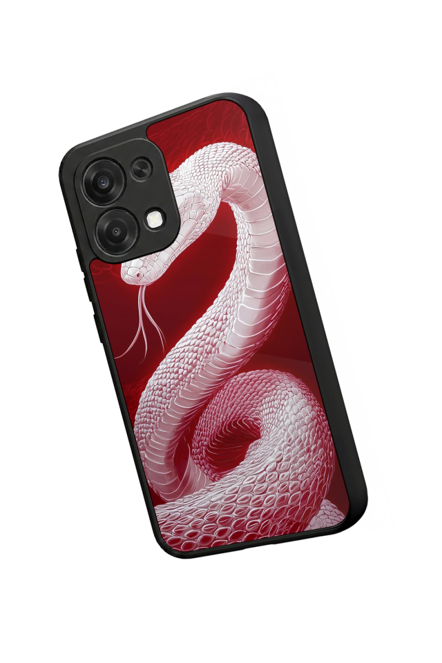 Oppo A6 Pro Uyumlu Yılan Tasarımlı Glossy Premium Kılıf