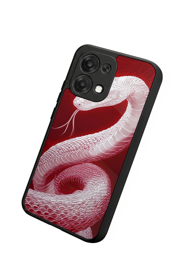 Oppo A6 Pro Uyumlu Yılan Tasarımlı Glossy Premium Kılıf