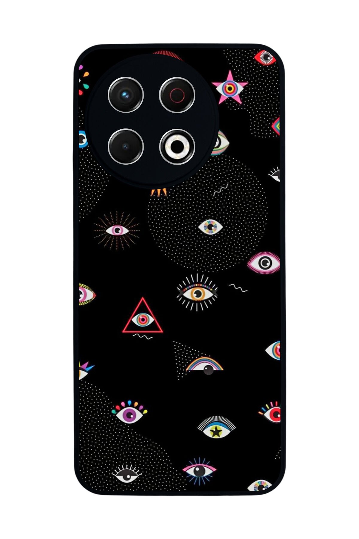 Tecno Spark 30 Pro Uyumlu Göz Tasarımlı Glossy Premium Kılıf