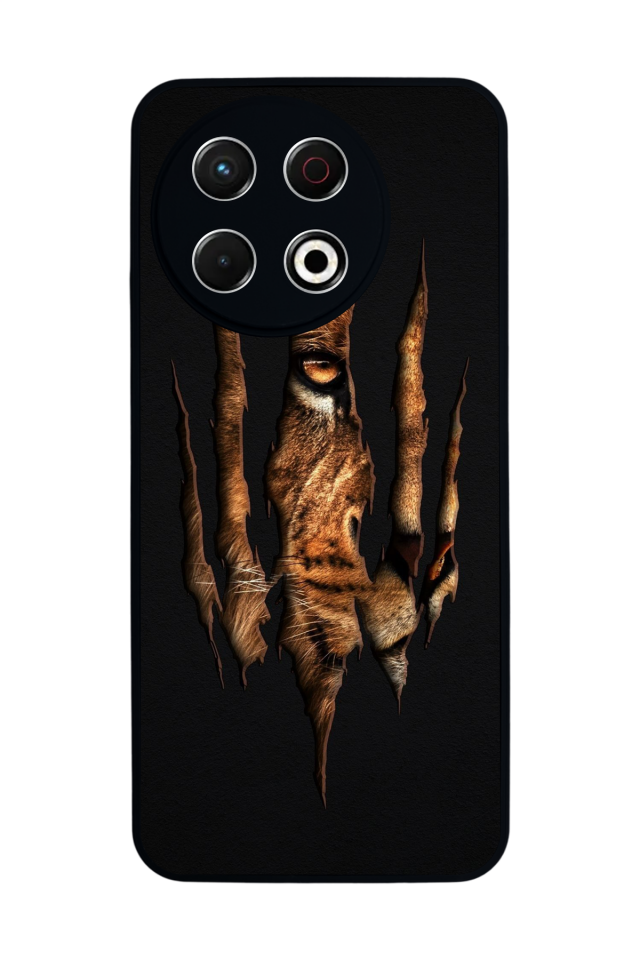 Tecno Spark 30 Pro Uyumlu Aslan Tasarımlı Glossy Premium Kılıf