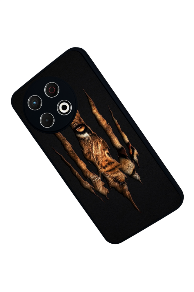 Tecno Spark 30 Pro Uyumlu Aslan Tasarımlı Glossy Premium Kılıf
