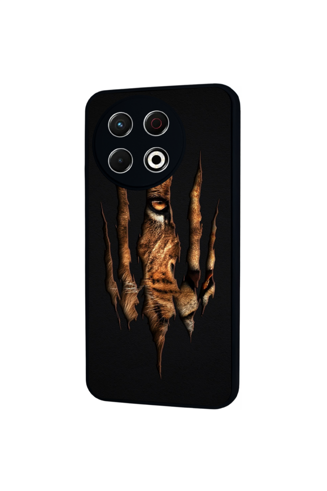 Tecno Spark 30 Pro Uyumlu Aslan Tasarımlı Glossy Premium Kılıf