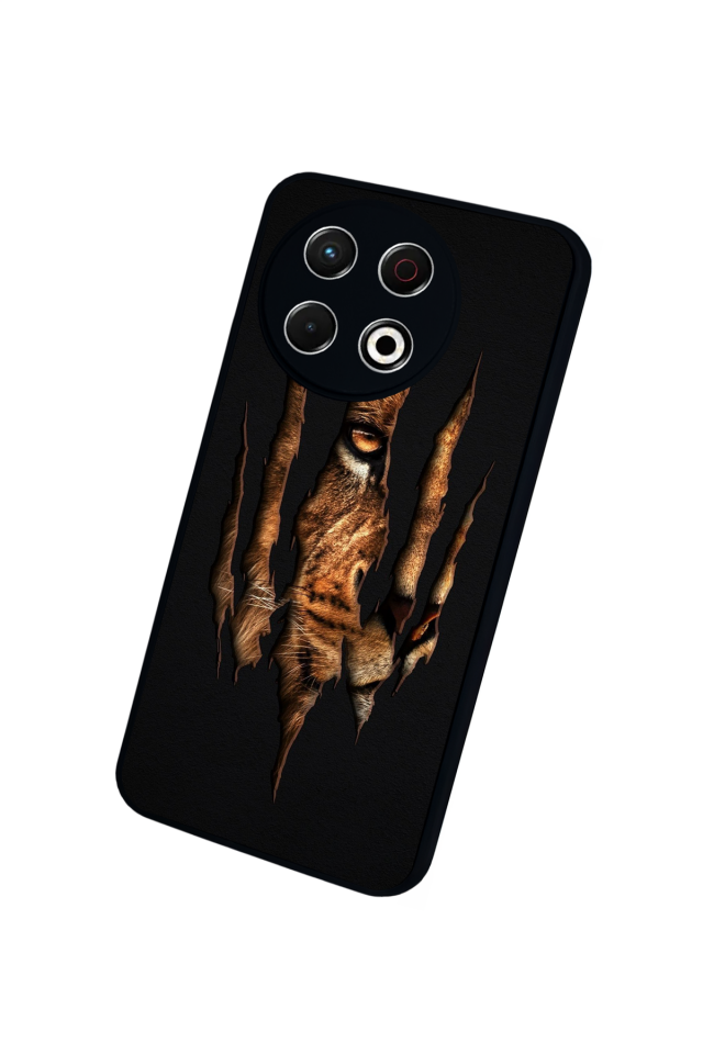 Tecno Spark 30 Pro Uyumlu Aslan Tasarımlı Glossy Premium Kılıf