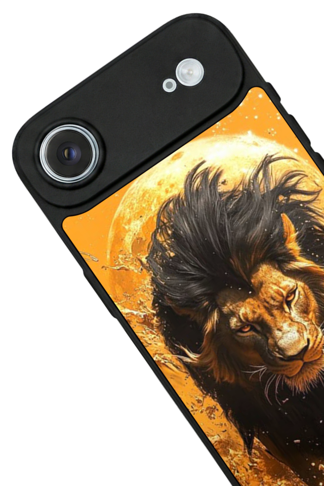 iPhone 17 Air Uyumlu Aslan Tasarımlı Glossy Premium Kılıf