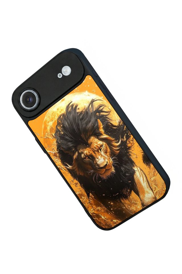 iPhone 17 Air Uyumlu Aslan Tasarımlı Glossy Premium Kılıf