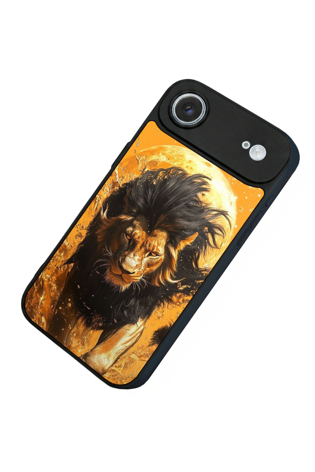 iPhone 17 Air Uyumlu Aslan Tasarımlı Glossy Premium Kılıf